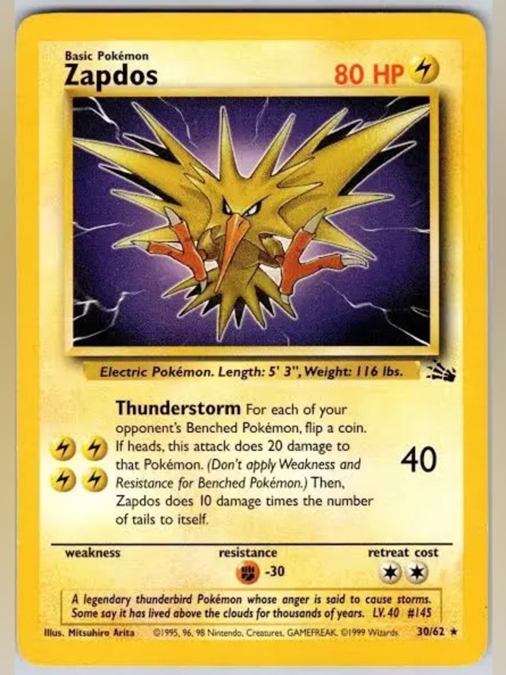 Zapdos 30/62
